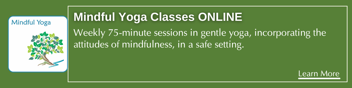 Weekly 75-minute sessions in gentle yoga, incorporating the attitudes of mindfulness, in a safe setting.Mindful Yoga Classes Online 