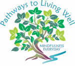 Mindfulness Everyday Tree Logo with Pathways to Living Well curved tagline